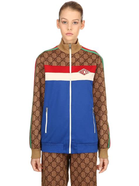 gucci technical jersey jacket blue|gucci jackets on sale.